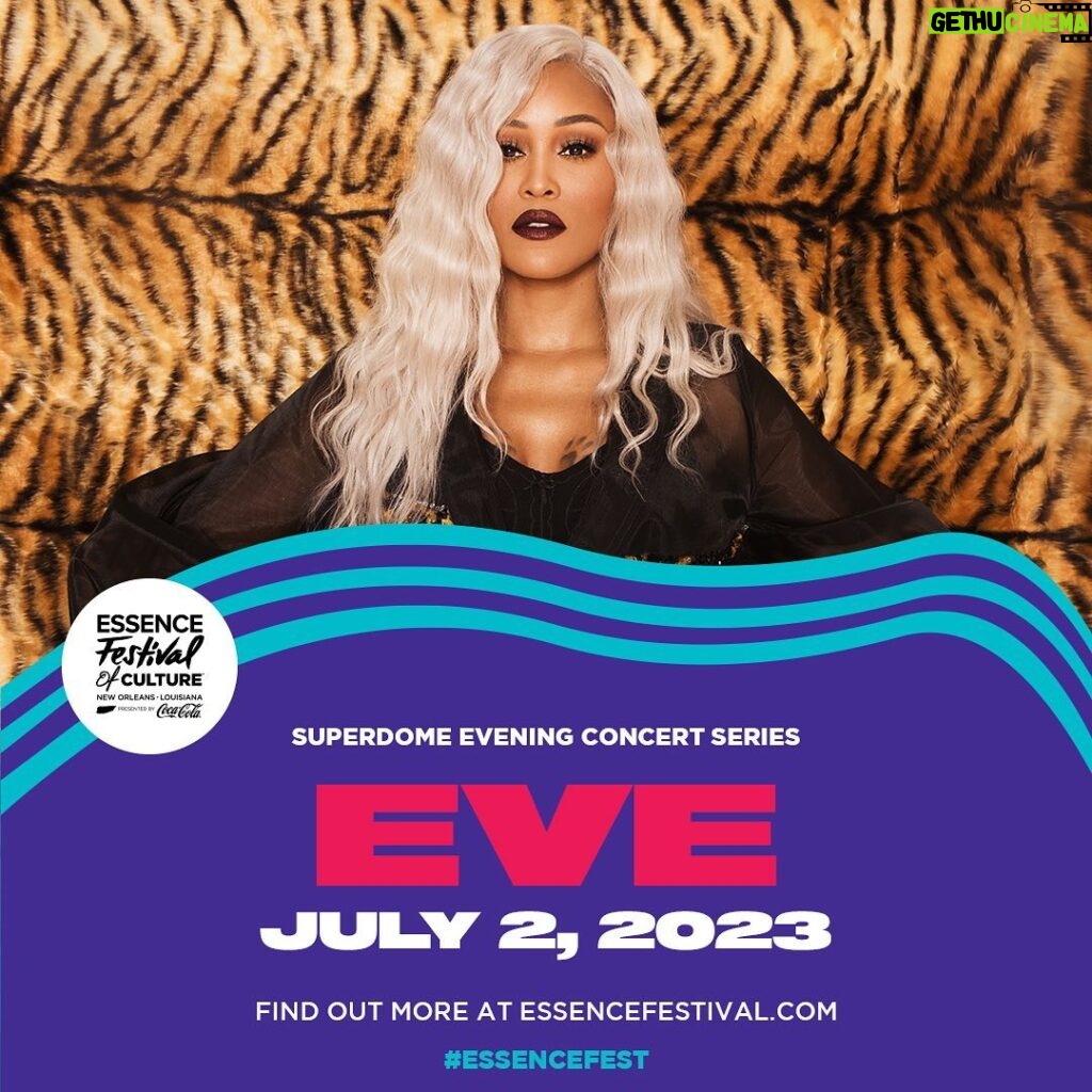 Eve Instagram - @essencefest , I can’t wait! See you in New Orleans on Sunday July 2nd @essence #essencefest Superdome, New Orleans