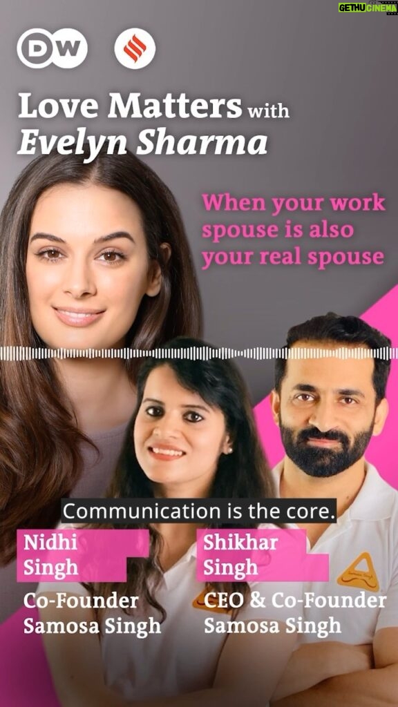 Evelyn Sharma Instagram - Have you ever worked together with your partner? I spoke with Nidhi and Shikhar Singh - a husband and wife team who’ve founded a company together. They share their tips and tricks about working together as a couple! Check out the episode through the link in my bio. #NidhiSingh #ShikharSingh #EvelynSharma #IndianExpress #IndianExpressLifestyle #DW #DwHindi #DwCulture #LoveMatters #LovePodcast #LoveMattersPodcast #Podcast #India #Love #IndianLove #ModernLove #IndianLife #Relationships #Bollywood #workingtogether #workingcouple #coupleentrepreneur