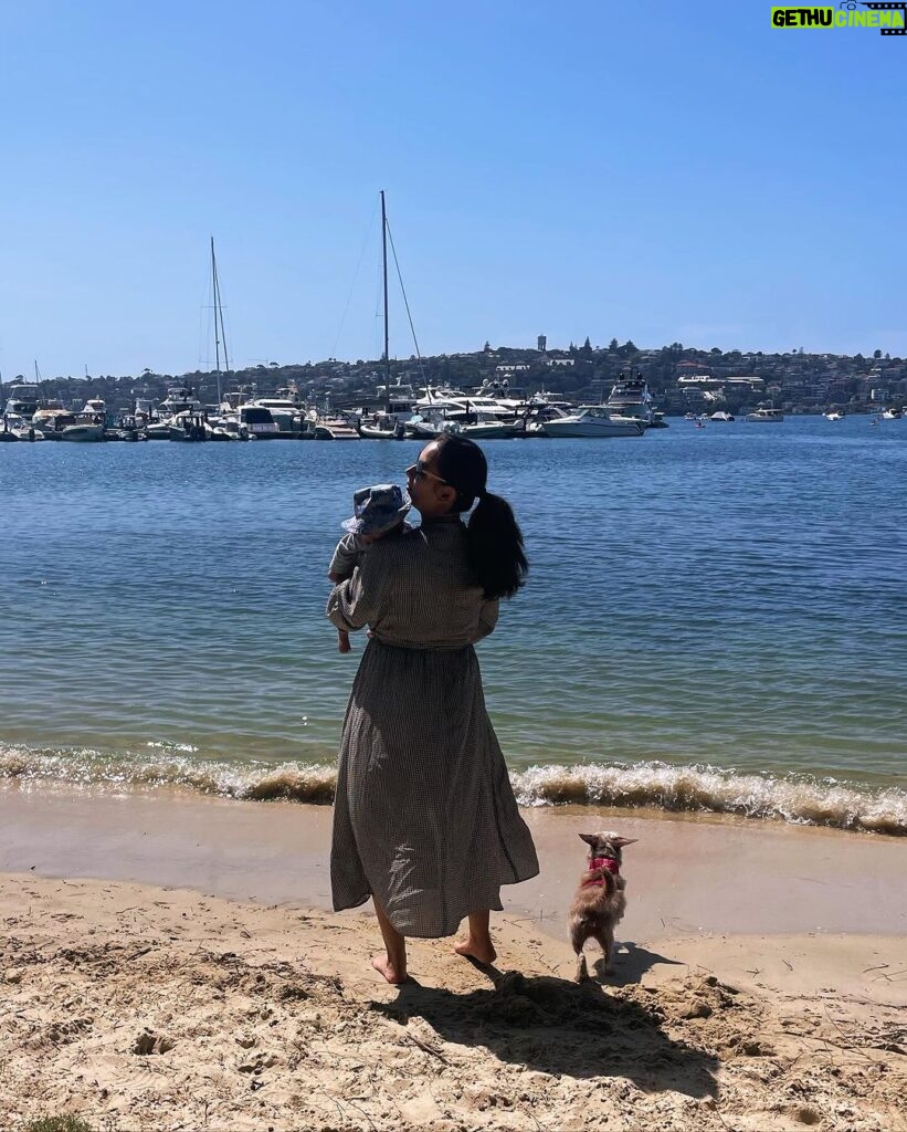 Evelyn Sharma Instagram - Life with two 💕 #momlife #twoundertwo #sydney #sydneysummer #beachbabies Sydney, Australia