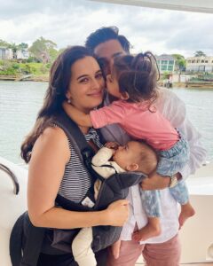 Evelyn Sharma Instagram - Life lately 💖🥰 #twoundertwo #instafamily #momlife #allineed #mylifeinpictures #thebhindis Sydney, Australia