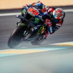 Fabio Quartararo Instagram - Still a lot of work to do… Chin up and focus for the rest of the weekend. Fans are crazy in here ! Thank you 💙🤍❤️ Circuit Bugatti