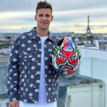 Fabio Quartararo Instagram - 🚨🇫🇷FRENCH GP HELMET 🇫🇷🚨 Des couleurs spéciales pour un événement unique 😈 Paris, France