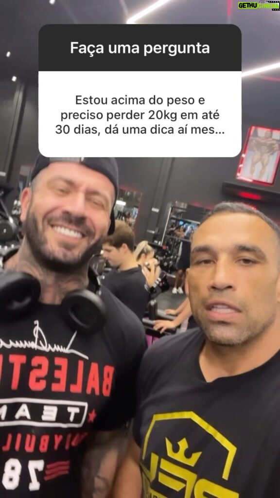 Fabrício Werdum Instagram - DICA: COMO PERDER 20kgs EM 30 DIAS!