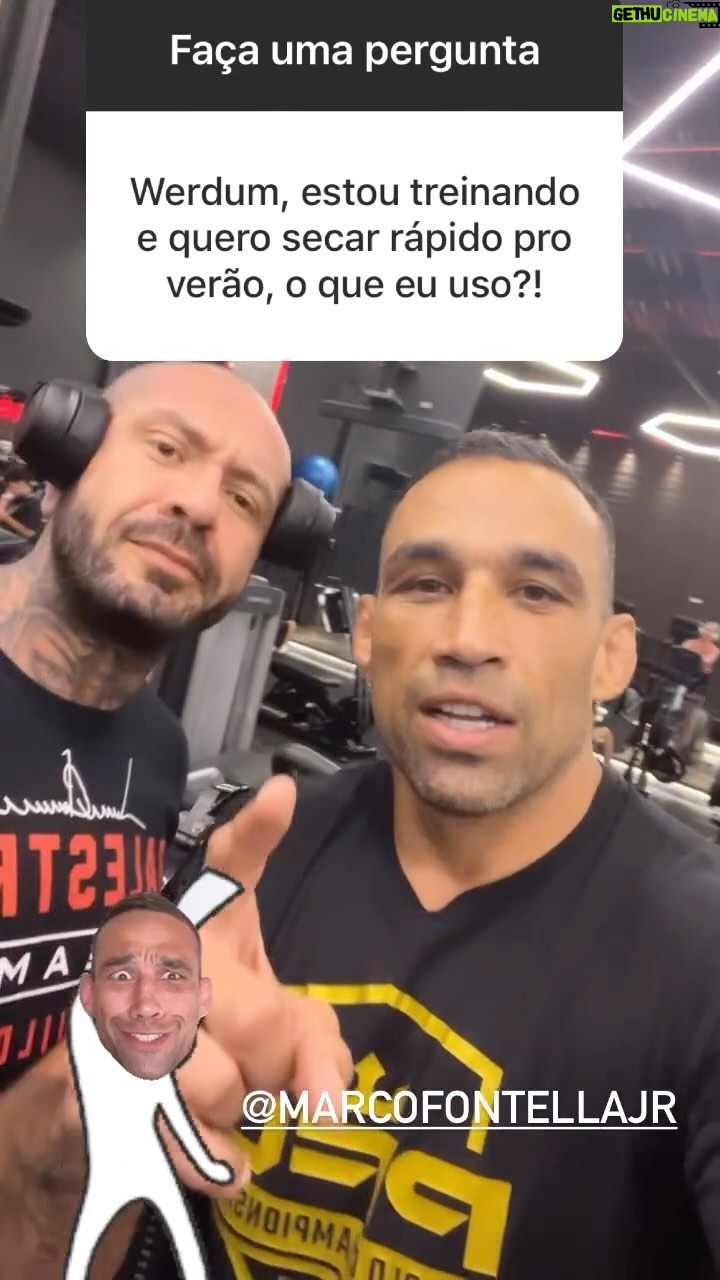 Fabrício Werdum Instagram - ALGUMA COISA PARA SECAR RÁPIDO PARA O VERÃO?