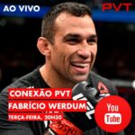 Fabrício Werdum Instagram - Fabrício Werdum é o convidado de hoje do CONEXÃO PVT, ao vivo, às 20h30. Vai Cavalo vai falar da possibilidade de voltar aos cages e ringues, analisar o atual cenário do MMA, incluindo os brasileiros em alta, do sucesso de seu podcast (Nem Me Viu) e, claro, relembrar momentos marcantes dos bastidores de sua vivência na luta. E amanhã o convidado do RESENHA PVT é o ícone da Luta-Livre @mestrejop , ao vivo, às 19h30! Não perca esses dois bate-papos incríveis.