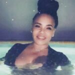 Faith Evans Instagram – Night swims 🏊‍♀️🌴
