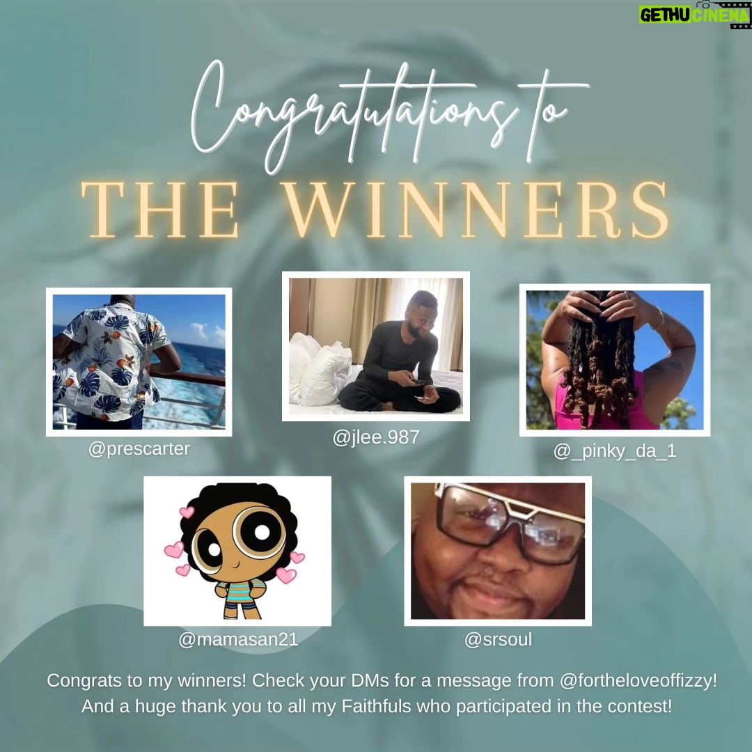 Faith Evans Instagram - Congrats to my #Faithfuls who won the 'Faithfully' vinyl giveaway! And a huge thank you for everyone who participated! #TeamFizzy @prescarter @jlee.987 @_pinky_da_1 @mamasan21 @srsoul Los Angeles, California