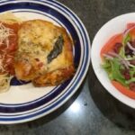 Faith Evans Instagram - So, I went in #FizzysKitchen & did a thing…. lasagna-style eggplant parmesan, spaghetti & arugula salad Da Kitchen!