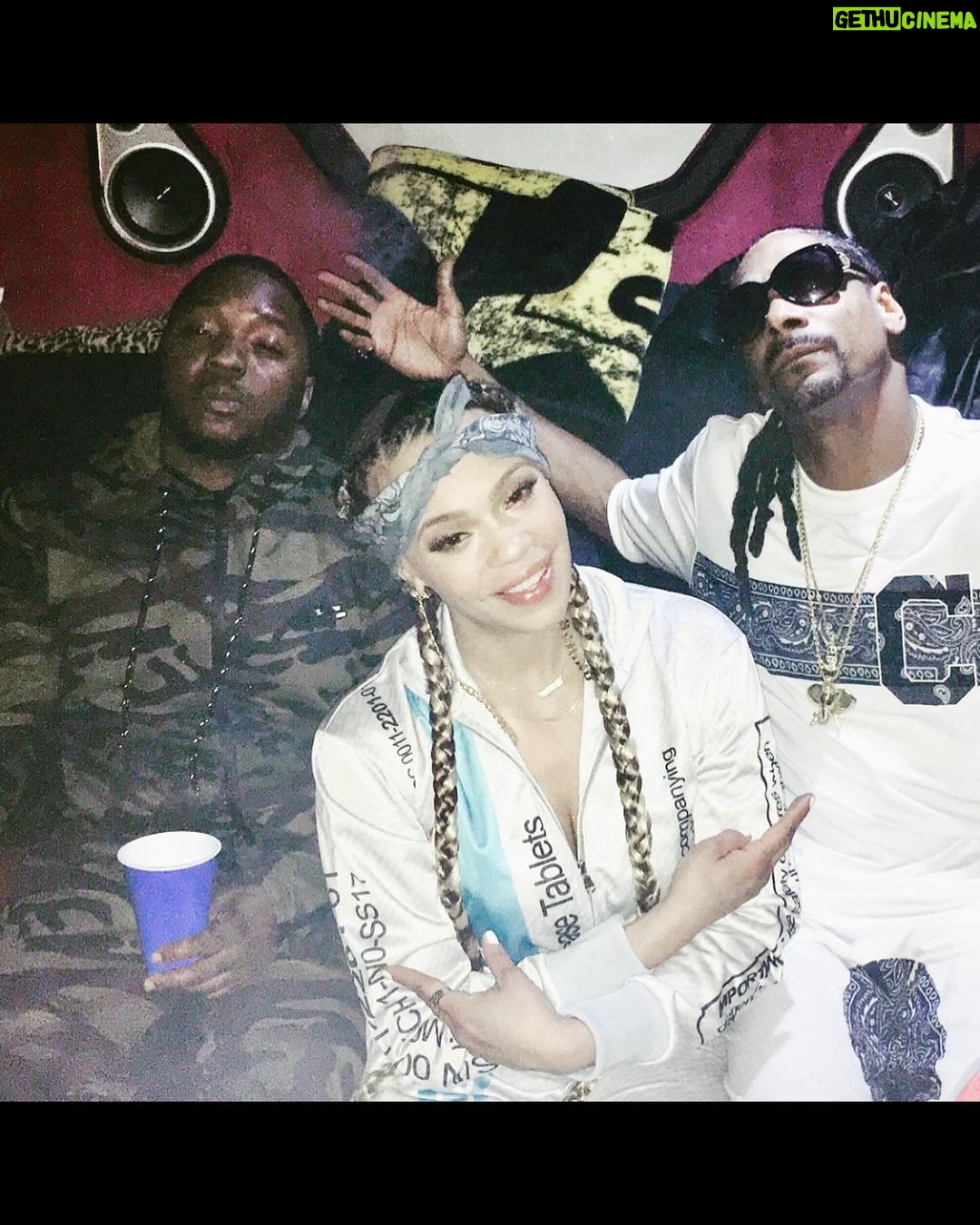 Faith Evans Instagram - #tb Good a** vibes with my fam bam @snoopdogg & @lilcease #TKAI #IYKYK 📸: @thefamousunkwn 🎶: @jdrewsheard