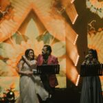 Farina Azad Instagram - Love you malaysia 🇲🇾. Thank u for so much vibe and love . It was a pleasure hosting the legend HARIHARAN’s concert in Malaysia Pure 90’s thing 🥰 This wonderful outfit is by @thorkal_couture_official