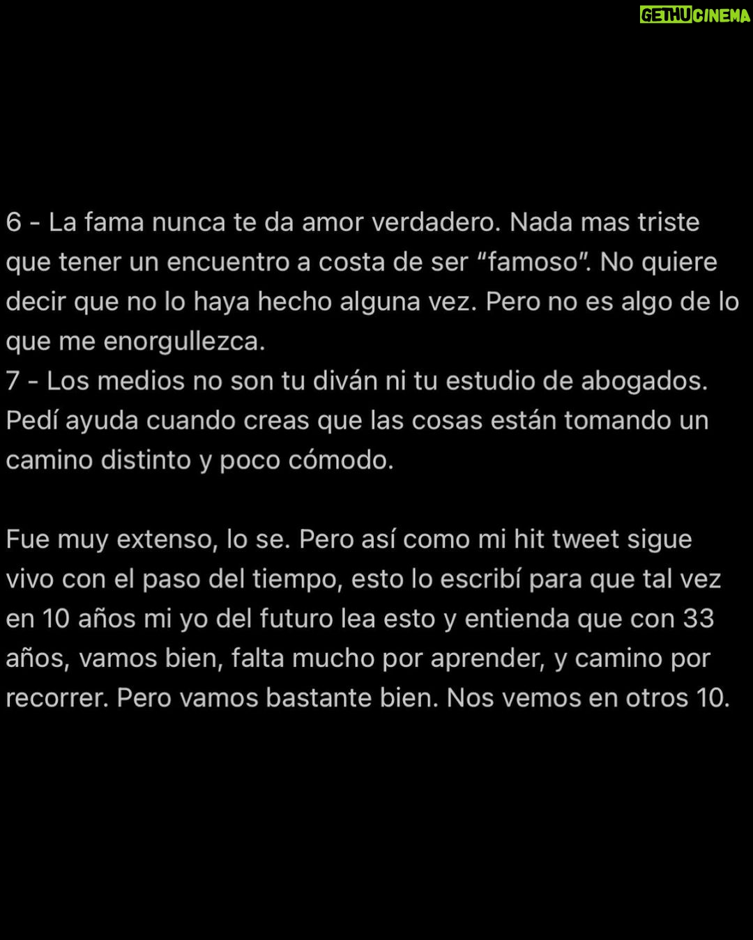 Federico Bal - 24.4K Likes - Hace unas semanas se cumplieron 10 años de mi hit Tweet, y me parece importante a modo de homenaje poner en contexto y explicarles cuáles son mis 7 mandamientos 👌🏻