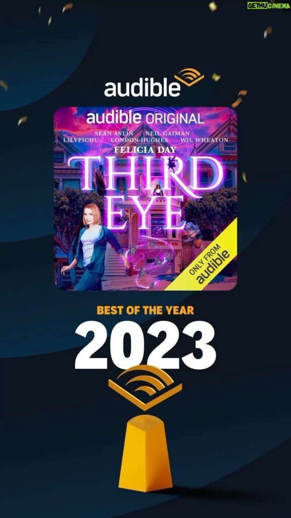Felicia Day Instagram - SO excited to share that Third Eye was selected as one of @audible’s #BestOfTheYear for 2023! Check out all of the winners at my link in bio!!