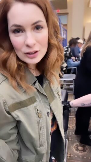 Felicia Day Instagram - I mean….kinda didn’t think this would happen growing up but it is pretttttty cool?!? #tattoos #feliciaday