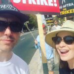 Felicia Day Instagram – Strike feelz with @jonahray @ruthie_connell @robenedict @shoshannah7 @kirstenvangsness