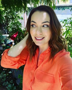 Felicia Day Instagram - Feeling pretty in my garden until I realized there was a creeper behind me.