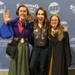 Felicia Day Instagram - Had a very busy last month of con-going wanted to share some highlights with fans and cosplay and amazing fan art. Including Dr Horrible tattoos, Leia/Charlie cosplay, @rocketmortgage cosplay and the original Zaboo costume from The Guild! Oh and a fan-made Codex Pop Funko (thanks Cleavesmill!) So fun y’all! <3