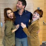 Felicia Day Instagram - Flashing back in Düsseldorf with @misha and @ruthie_connell!!!