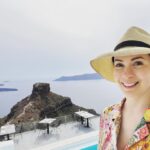 Felicia Day Instagram - Photo dump #3: Santorini! Everyone said I had to go and it was worth the splurge! The view is just incredible along the caldera. Doing the 2 hour hike from Fira to Oia was one of the coolest things I’ve done. The black beach was also amazing! Truly a place you gotta visit if you can!!! (One day I will come home promise lol)