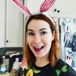 Felicia Day Instagram - I made my pancakes using a tiny bit of bacon grease on the grill. It was glorious. Happy Easter!