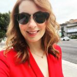Felicia Day Instagram - Oh hai! Going to the Stray Gods event tonight, got glammed! Hair by @kristinpagestyling. Jumpsuit by @apc_paris. New sunglasses by @rayban. Makeup by me hehe!