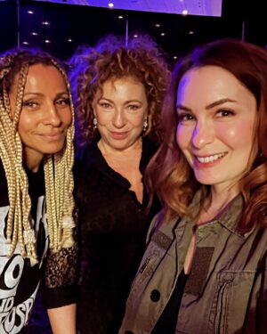 Felicia Day Instagram - Dream team panel today! @alexkingstonofficial @realmichellehurd