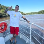 Felipe Prior Instagram - Pôr do Sol no Marco das Três Fronteiras com @kattamaramfoz #fozdoigua #fozdoiguacu #cataratas #parana #cataratasdoigua #argentina #travel . Foz do Iguaçu