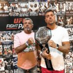 Felipe Ribeiro Instagram - Ontem foi dia de levar o coroa no @ufc_brasil 🥊 que experiência maravilhosa! Obrigado @ufcfightpassbr 🥊