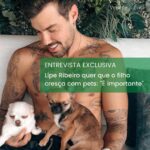 Felipe Ribeiro Instagram - Dom ainda não nasceu, mas se depender do pai, Lipe Ribeiro, o garoto terá uma ótima relação com os animais, principalmente com Dionísio e Arnoldo, os cachorros do influenciador. Em entrevista ao @sigavidadebicho, Lipe conta sobre os benefícios da conexão entre os pequenos e os bichos. “É legal e importante para que a criança perceba o carinho que tem por eles. E o carinho que eles dão para as pessoas de volta é incrível”. Confira o bate-papo completo clicando no link da bio ou dos stories! #vidadebicho #celebridades #pets #cachorros #liperibeiro