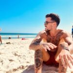 Felipe Ribeiro Instagram - umas fotinhos pq agora quando vou a praia eu to turistando 🥹🫶🏽 Barra da Tijuca