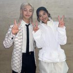 Felix Instagram - 런웨이 처음인데, 많이 도와주셔서 고마워요 호연님 😇 It was nice 🫴✌️ @hoooooyeony #felix #stay #hoyeon #slay #louisvuitton