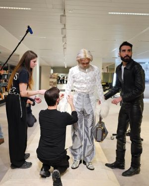 Felix Instagram - To my dear good friend Nicolas 🤍
Congratulations on your 10th anniversary 👏❤️‍🔥 
 @nicolasghesquiere @louisvuitton 
I'm so happy to witness your success on the runway, I'm truly honoured to be a part of this special moment with you and the family! You will always be my inspirational artist, teacher and friend :) 💙