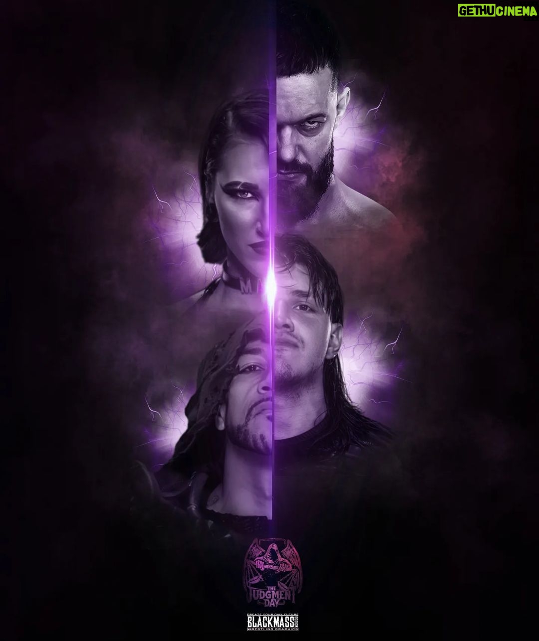 Fergal Devitt Instagram - ALL RISE ! @finnbalor @rhearipley_wwe @dominik_35 @archerofinfamy . . #judgmentday #rhearipley #finnbalor #damianpriest #dominikmysterio #dirtydom . . #wweraw #prowrestling #wrestling #WWEFamily #frenchfan #BlackMassDesign #WWEFanart #GraphicDesign #art #WWEUniverse #nxttakeover #romanreigns #therock #randyorton #brocklesnar #undertaker #wwe #wwenews #smackdown #smackdownlive🔵 #sdlive #wwesmackdownlive #wwesmackdown