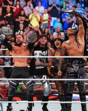 Fergal Devitt Instagram - The Champions Day! ⚖️✨ #TheJudgmentDay #WWEPayback