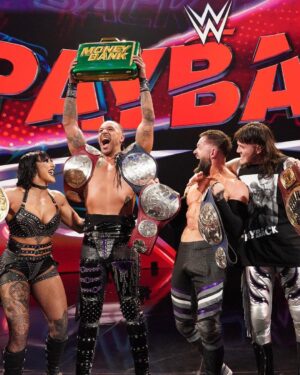 Fergal Devitt Instagram - The Champions Day! ⚖️✨ #TheJudgmentDay #WWEPayback