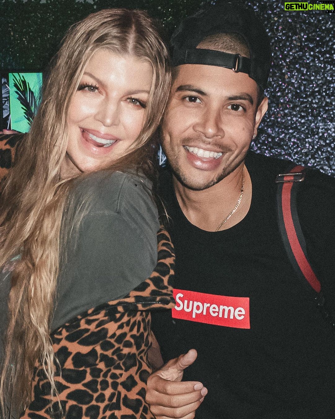 Fergie Instagram - happy pride! 🏳️🌈 thank you @lancebass @roccosweho @pairofthieves @heartweho for hosting us! (+ my little fun pride throwback playlist is on @spotify now 💚 link in bio)