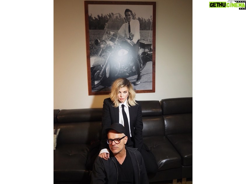 Fergie Instagram - #tbt our first creative meeting in NYC, then on set for #YouAlreadyKnow 🖤🖤 happy birthday darling gio!! So proud of working with such a creative genius, love you 💋💋🎈🎈