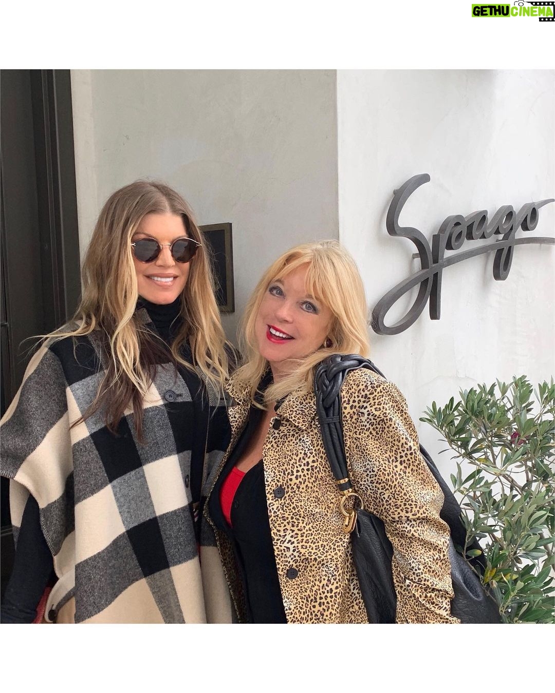 Fergie Instagram - when wolfgang puck shows up to your mother’s day lunch Spago