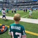 Fergie Instagram - I could feel my dad smiling down on Sunday as the @miamidolphins kicked off the season with a glorious W, and to share that joy with my family was a full circle moment. ✨✨ Thank you @garfinkeltom, @dan13marino, @natmoore_89, @mj003, Stephen Ross, Coach Mike McDaniel, Bill Galante and this incredible team for making this day a magical one. #finsup 🐬🐬