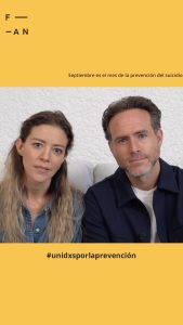 Fernanda Castillo Instagram - Hoy @erikhayser y yo nos unimos a este esfuerzo de @fundacion_fan para hablar y escuchar sobre salud mental y prevención de la muerte por suicidio. Septiembre es el mes de la prevención del suicidio. Hablemos para romper el estigma, darle la visibilidad que merece y dejar de darle la espalda a la realidad de miles y miles de personas. #UnidxsPorLaPrevención podemos hacer la diferencia.