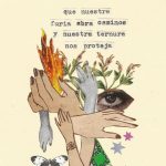 Fernanda Castillo Instagram – Mujeres chingonas trabajando y desde aquí presentes con nuestras hermanas de lucha💜 #8m #niunamenos