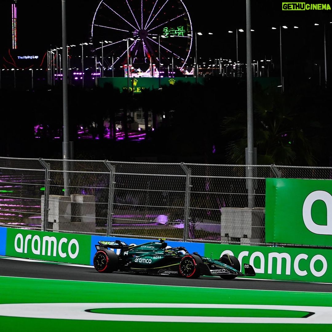 Fernando Alonso Instagram - We start the race from P4. Car was great to drive . Thanks Team 🙏! Let’s gooo @astonmartinf1 #f1 #astonmartin #jeddah