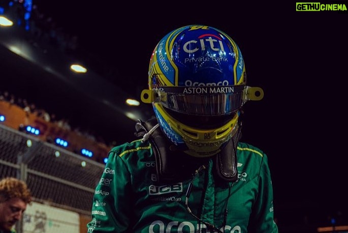 Fernando Alonso Instagram - Happy with the top 5 here in Jeddah. Thank you team for the hard work over these last 3 weeks away from home and see you in the next one! @astonmartinf1 #f1 #astonmartin #jeddah