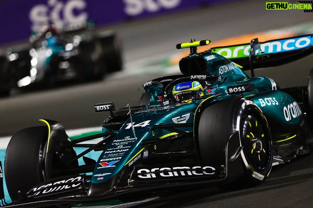 Fernando Alonso Instagram - Happy with the top 5 here in Jeddah. Thank you team for the hard work over these last 3 weeks away from home and see you in the next one! @astonmartinf1 #f1 #astonmartin #jeddah