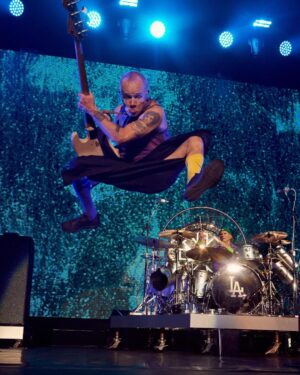 Flea Instagram - At the gig last night, treading where Kareem used to tread, dancing between the rain drops.