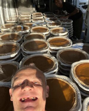 Flea Instagram - @atibaphoto and I in the possession of a large quantity of pies