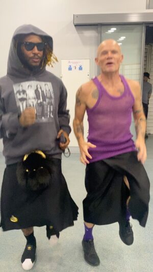 Flea Instagram - My hope is just that through some form of osmosis, if I stay close to @thundercatmusic I will become a better musician