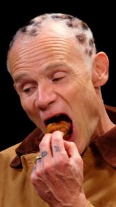 Flea Instagram - I am on the new episode of Hot Ones, had a lovely conversation with Sean, went deeper than i had anticipated having the opportunity to do, and damn near burnt my face off, it's on youtube for your viewing pleasure. ~Clickety click on the linkety link here.... https://www.youtube.com/watch?app=desktop&v=HxqkfHeIadw&feature=youtu.be