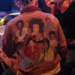 Flea Instagram - connecting with loved ones in my fresh jacket made by the wife @melodyehsani her collaboration with finest of fine artists @ayabrown.tiff yeeeeeeeeeeeeeeeee