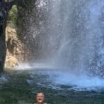 Flea Instagram - Just emerged from walking several days deep into the backcountry of the Sierra Nevada mountain range. I was in constant awe and nothing on earth can make me more happy or more my true self. Damn I'm grateful to my father for showing me the wonders of nature when i was a wee little lad. God spoke directly to me, my core truth reflected. My backpacking partner Peter Staley took the pics. Walked for hours up mighty mountains with 40 pounds on my back And FUKKKKK THAT WATER WAS COLD!!!