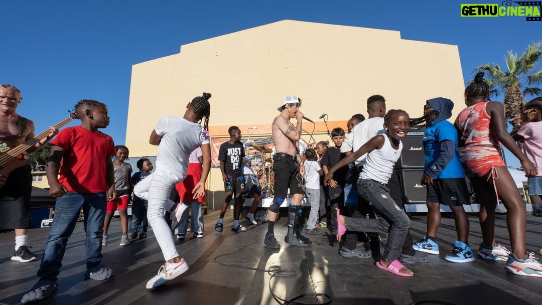 Flea Instagram - After three years of patience, work and love, we opened a new playground at Nickerson Gardens. We celebrated with food and music a few days ago! man what a day. My heart so full, once again i learned that if you have a good idea, give it all you got. Thank you to Jay Rock @jayrock from throwing down with the red hots. Thank you deeply to Edwin Schlossberg and his team, who from the jump, never hesitated in designing the whole thing for no fee. To Marc Benioff for his wildly generous donation, and to the Kao Family Foundation for its one as well. To all the other donors, Emmanuel Roman and all my friends who ponied up. To Kevin Hunt who's idea gave it birth. To Donny Joubert who's day to day patience, persistence and love for his community made it happen. To HACLA, to all my friends there, and most of all, all the residents of Nickerson Gardens without who's love it never would have happened. I love you all.